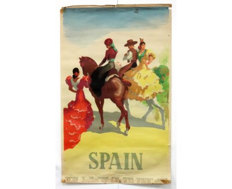 Vintage Poster; Jose Morell (Spanish, 1899-1949), Spain, circa 1940's, lithograph in colours, published by the Spanish State 