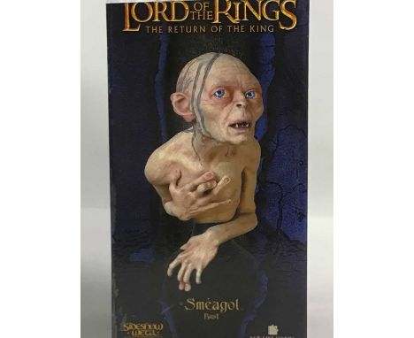 GROUP OF LORD OF THE RINGS AND OTHER MODELS, including Smeagol, also paperweights and bookends, along with a Royal Doulton Ja