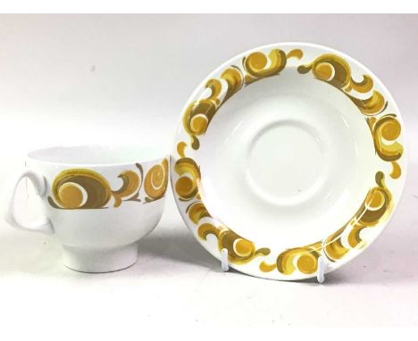 MIDWINTER BALI HAI PART DINNER SERVICE, ALONG WITH OTHER DINNER WARE including a Crown Essex Tiara part dinner service