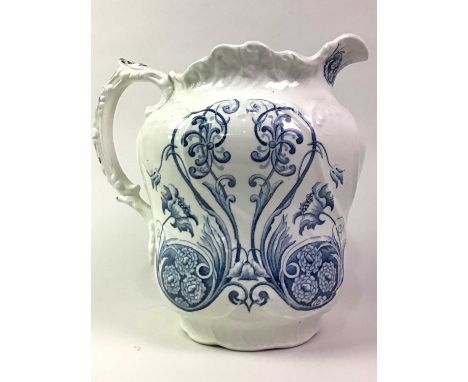 STRATHSPEY CERAMIC EWER, ALONG WITH OTHER CERAMICS  including a Mason's jug and bowl, Royal Worcester bowl, Wedgwood cake pla