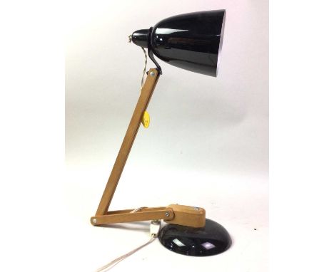 VINTAGE DESK LAMP, by Maclamp, with black base and shade55cm high