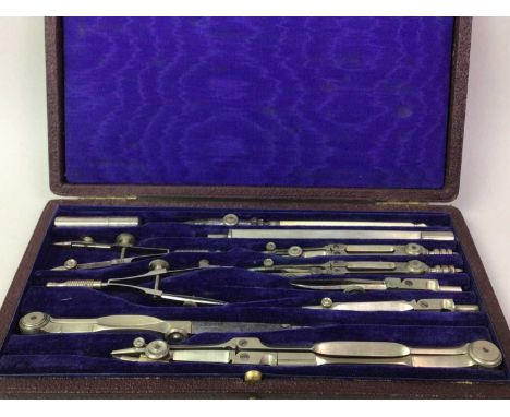 GROUP OF DRAWING INSTRUMENTS, AND OTHER ITEMS including slide rules, cigarette lighters, manicure set, ordnance survey maps, 