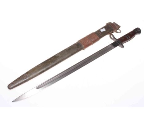 Remington WWI 1917 bayonet and scabbard.