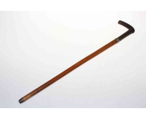 Sword stick with horn handle, 54cm.