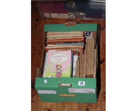 Box of vintage Ordnance Survey Maps and signed books including Gervase Phinn and Clementine Rose.