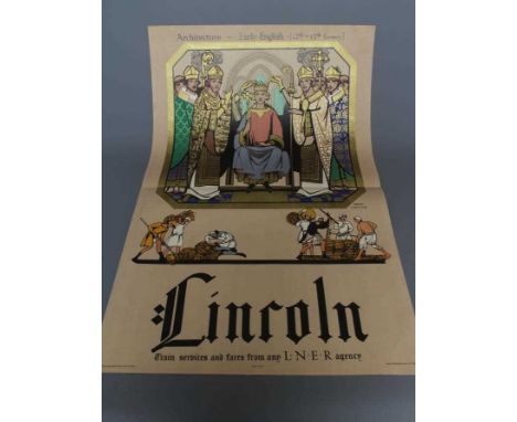 FRED TAYLOR (1875-1963) Lincoln, poster, published by The London and North Eastern Railway, Vincent Brooks, Day and Son Ltd.,