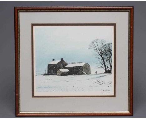 PETER BROOK (1927-2009)Hannah Hauxwell, Last Winter, signed in pencil lower right, reproduction print, 9" x 10" (SH), framed 