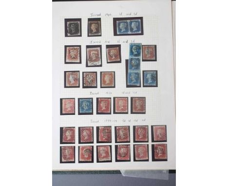 GB COLLECTION STAMP ALBUM from 1840-1970 including two 1840 1d, a selection of line engraved and surface printed, an 1883/84 