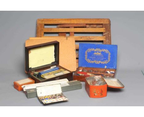 ERNEST F HILL RBSA (act.1897-1940)A collection of watercolour and artist materials used by Ernest Hill, including The C E Cli