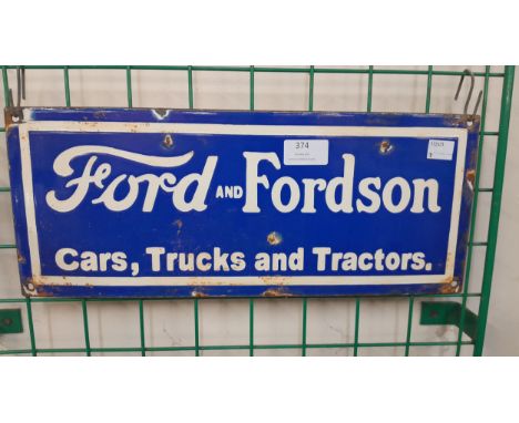 A Ford enamel sign 