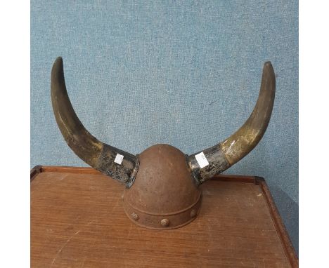 A Viking style helmet 