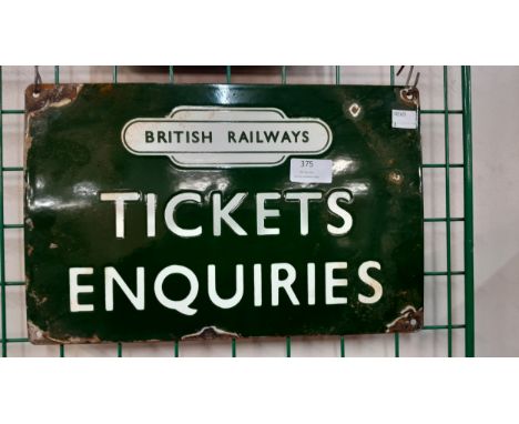 A British Railways enamel sign 