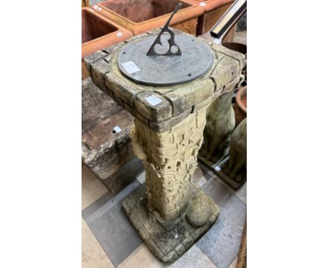 A concrete sundial 