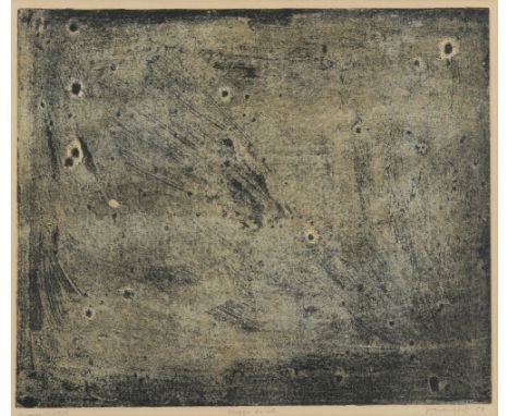 ‡ Jean Dubuffet (French 1901-1985) Nappe du Sol Signed, dated 58, titled and inscribed épreuve l'artiste in pencil to margin 