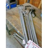 Lot of Assorted Pipe and Adjustable Wrenches
