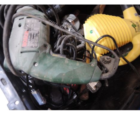 A selection of electric tools etc