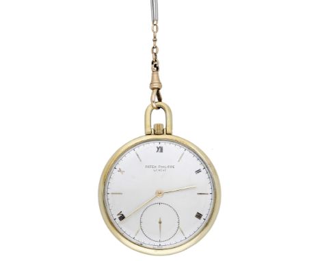 Patek Philippe. A gold open-faced keyless watch, Ref. 715, circa 1960. Movement: cal. 17-140, manual winding, stamped with th