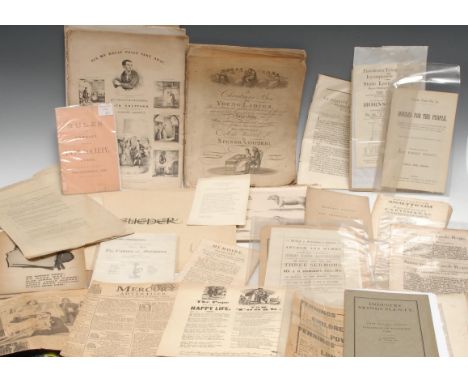 Ephemera - Music, mid-19th and later loose sheet music, including Nix My Dolly Palls Fake Away [...] [based on] the Popular R
