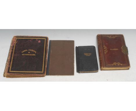 A post-Regency lady's ink manuscript commonplace book, "This note book once belonged to the late Mrs Longstaffe/Cynthia ?Feye