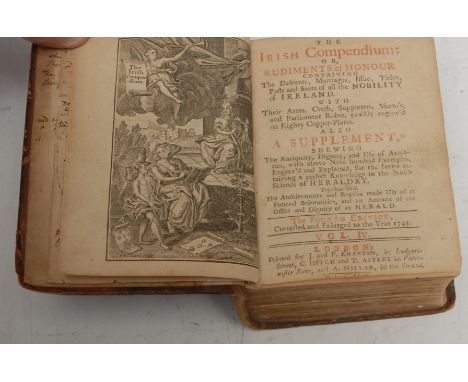 Genealogy, Ireland - [Nichols (Francis)], The Irish Compendium: or, Rudiments of Honour [...], volume IV (of a larger work, b