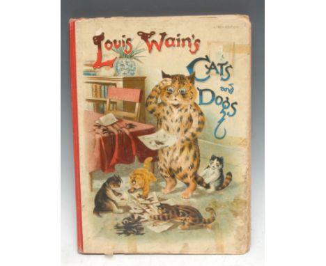 Children's Books - Louis Wain's Cats and Dogs, Linen Edition, ?first edition, London: Raphael Tuck &amp; Sons, Ltd., [n.d., 1