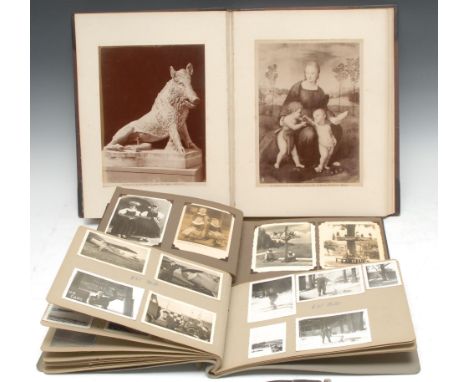 Europe - Low Countries, a post-Second World War RAF serviceman's album of snapshots, illustrated with b/w photographs of serv