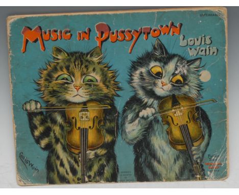 Children's Books - Wain (Louis), Music in Pussytown, [from] Father Tuck's "Wonderland" Series, ?first and only edition, Desig