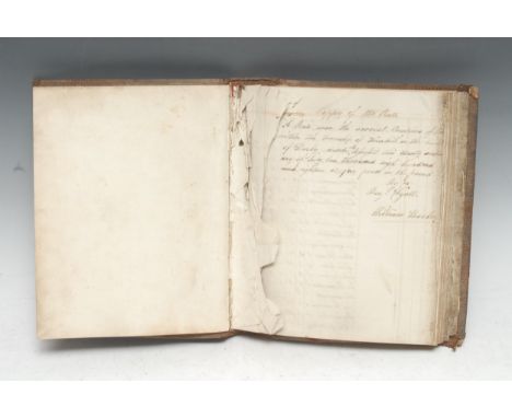 Local Interest, Landowning in Georgian England - a George III manuscript rate book, for the High Peak hamlet of Wormhill, nea
