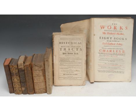 Theology and Church History - Hooker (Richard) & Walton (Isaac), The Work of [...] Richard Hooker [...], [&] The Life of the 