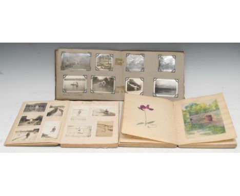 An early 20th century Suffolk family, two early 20th century manuscripts, inscribed and compiled by Miss *** Hervey, 1) while