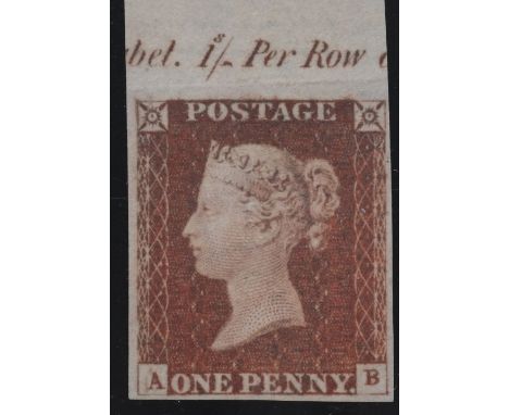 1d Red-Brown Plate 74 IMPRIMATUR scarce item