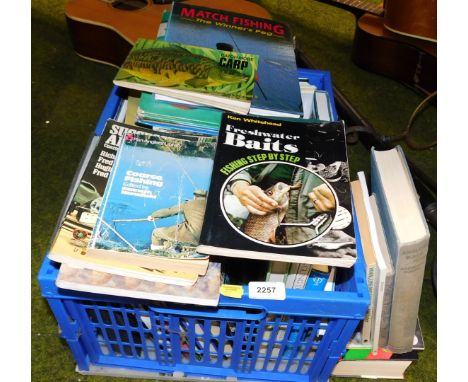 A quantity of hard back and paperback technical fishing books, Angling Ways by Marshall Hardy, Freshwater Bait by Ken Whitehe