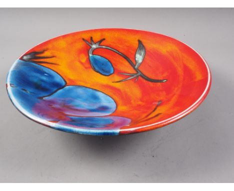A Poole pottery Himalayan Poppy pattern circular dish, 10 1/2" dia 