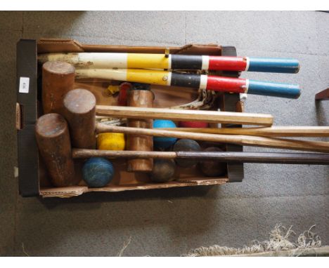 A Jaques croquet set (for restoration) 