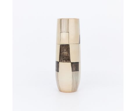Carl-Harry Stalhane (Swedish, 1920-1990) and Aune Laukkanen (Finnish, 20th century) for Rorstrand, Sweden. Tall ceramic vase 