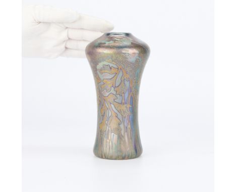 Jacques Sicard (French/American, 1865-1923) for Weller Pottery, Zanesville, Ohio, USA. Iridescent glazed earthenware vase, ca