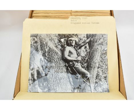 One box containing gelatin silver print or original vintage press photographic reproduction from the archives of the Star Tri