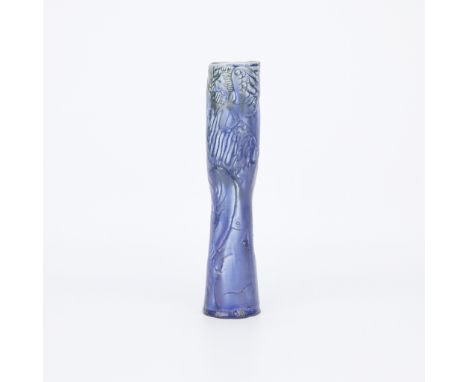 Carl-Harry Stalhane (Swedish, 1920-1990) for Rorstrand, Sweden. Rare and experimental tall ceramic vase depicting nude female