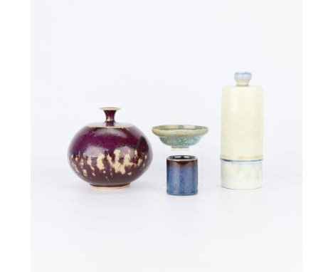 Group of four Nordic and Scandinavian pottery vessels including:Sylvia Leuchovius&nbsp;&nbsp;&nbsp;&nbsp;(Swedish, 1915-2003)