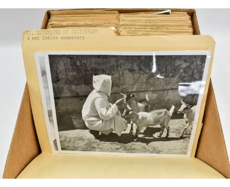 One box containing gelatin silver print or original vintage press photographic reproduction from the archives of the Star Tri