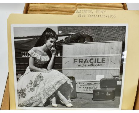 One box containing gelatin silver print or original vintage press photographic reproduction from the archives of the Star Tri