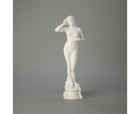 After Per Hasselberg (Swedish, 1850-1894) for Gustavsberg, Sweden. Biscuit or bisque porcelain figure after Per Hasselberg's 