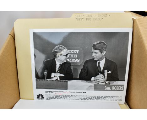 One box containing gelatin silver print or original vintage press photographic reproduction from the archives of the Star Tri