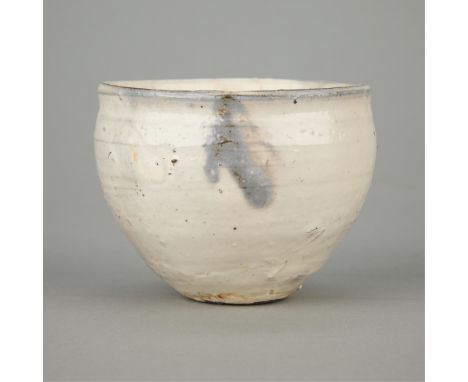 Shiro Tsujimura (Japanese, b. 1947). Studio ceramic tea bowl (chawan) or cup, 20th-21st century. Stoneware of an iron-rich cl