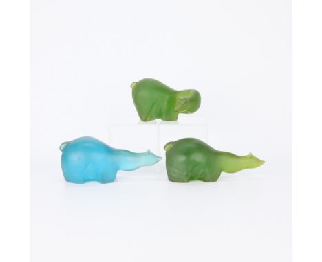 Sascha Brastoff (American, 1918-1993). Group of three vintage resin figures depicting bears, ca. 1960s-1970s. Each with an et