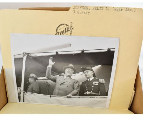 One box containing gelatin silver print or original vintage press photographic reproduction from the archives of the Star Tri