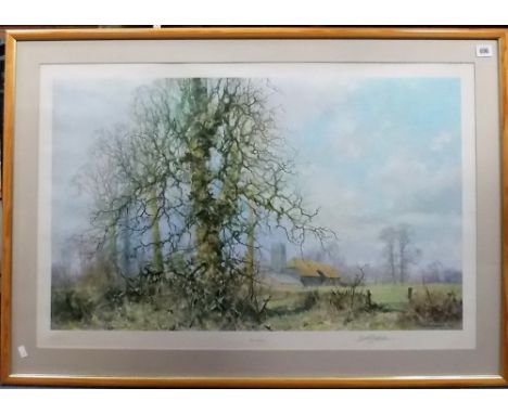 DAVID SHEPPHERD 'This England' Colour print Signed in pencil, blind stamp, 22in x 34in