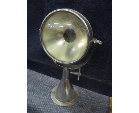 A mid 20th century chrome boat spot light, 36 cmtt, Location RWB 