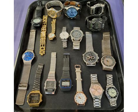 SELECTION OF LADIES AND GENTLEMEN'S WRISTWATCHESincluding Bering Solar, Fossil, Olivia Burton, Casio, Rotary, Citizen, Lorus,