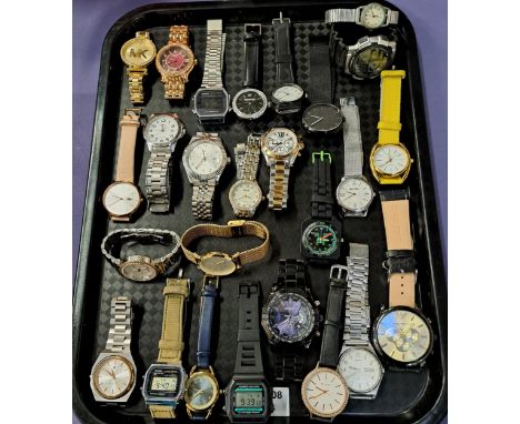 ELECTION OF LADIES AND GENTLEMEN'S WRISTWATCHESincluding Michael Kors, Rotary, Casio, Swarovski, Lacoste, Lorus, Roberto Cava